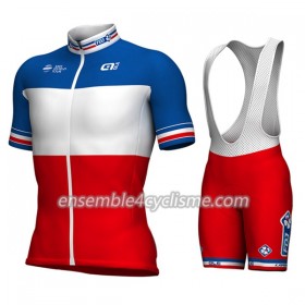 Tenue Maillot + Cuissard à Bretelles 2017 FDJ Championnats de France